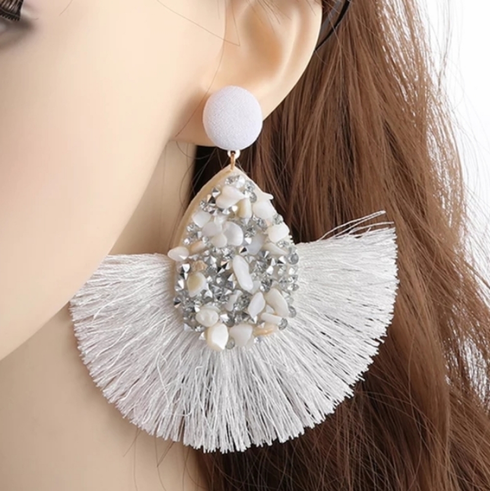 NEW Bohemian Tassel Earring Crystal Jewerly Fringe